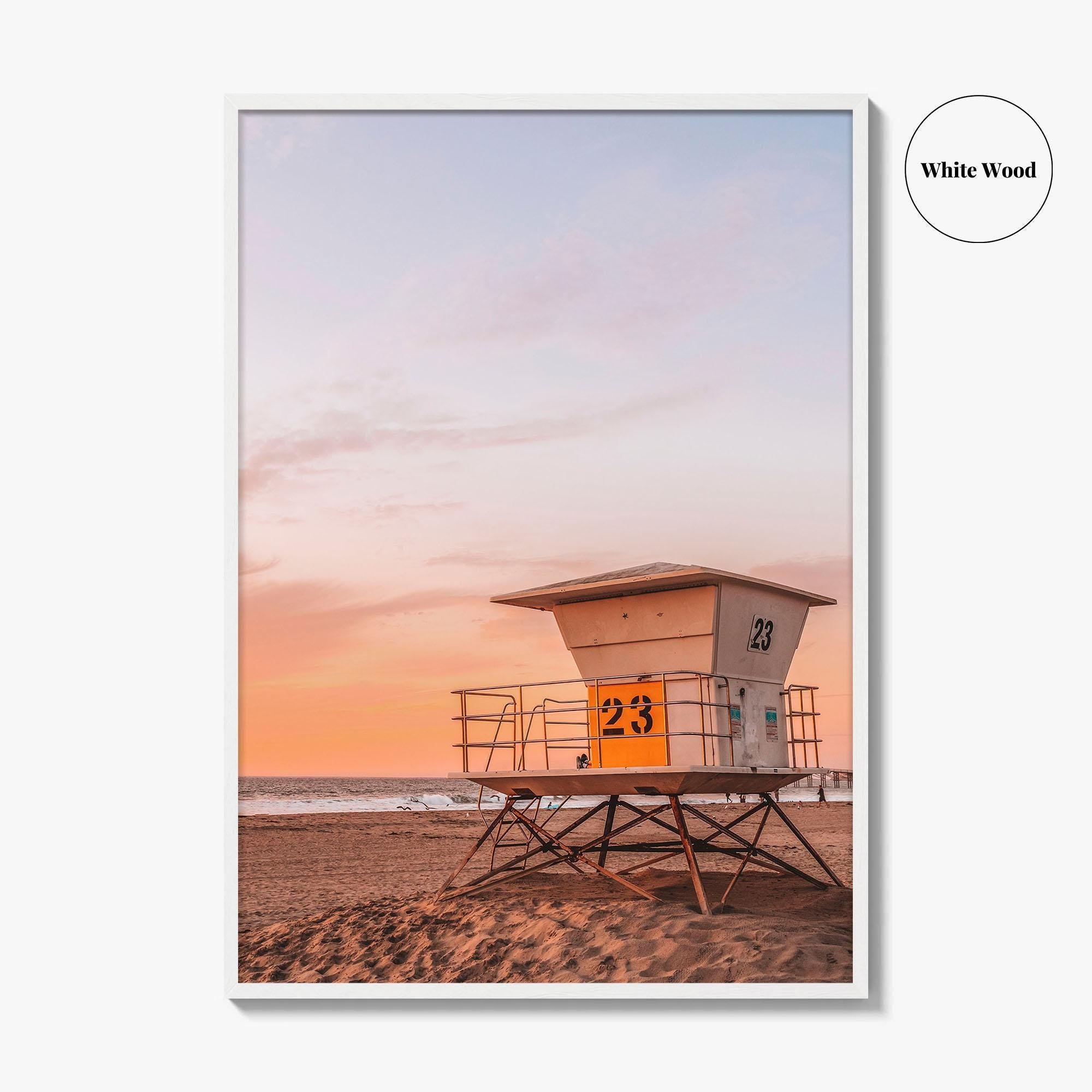 Pacific Beach Fine Art Photo Print, San Diego, California, Lifeguard Tower, Wall Decor, Poster