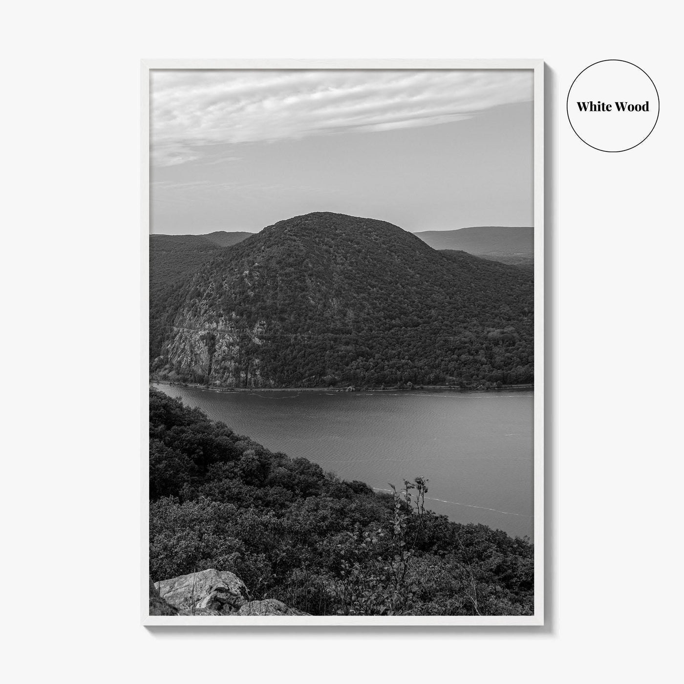 Hudson Valley Black and White Fine Art Photo Print, Hudson River, Cold Spring
