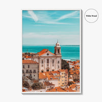 Lisbon Fine Art Photo Print, Portugal, Lisboa Rooftops View, Wall Decor Poster