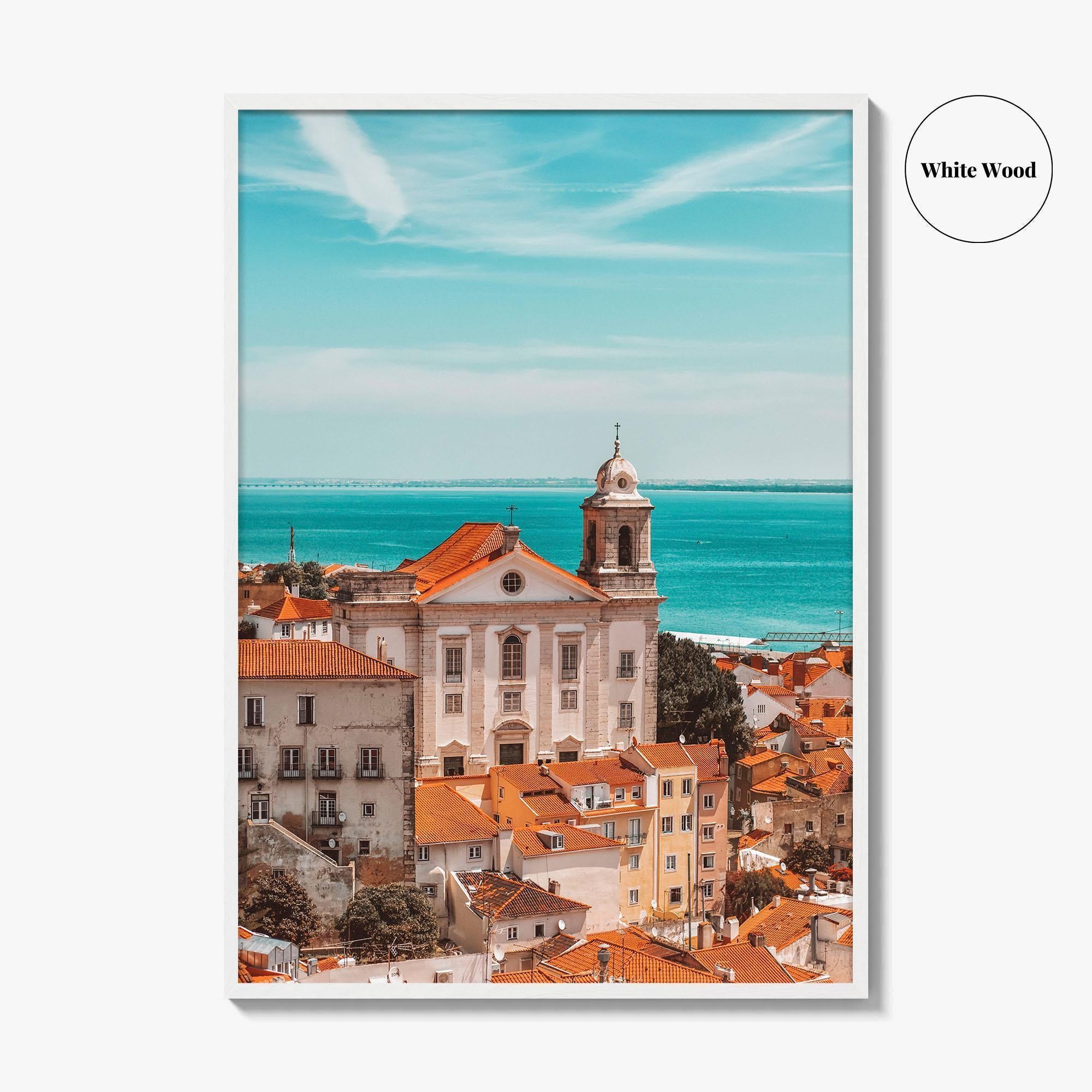 Lisbon Fine Art Photo Print, Portugal, Lisboa Rooftops View, Wall Decor Poster