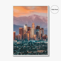 Los Angeles Skyline Fine Art Photo Print, California, USA, Wall Decor Poster, LA