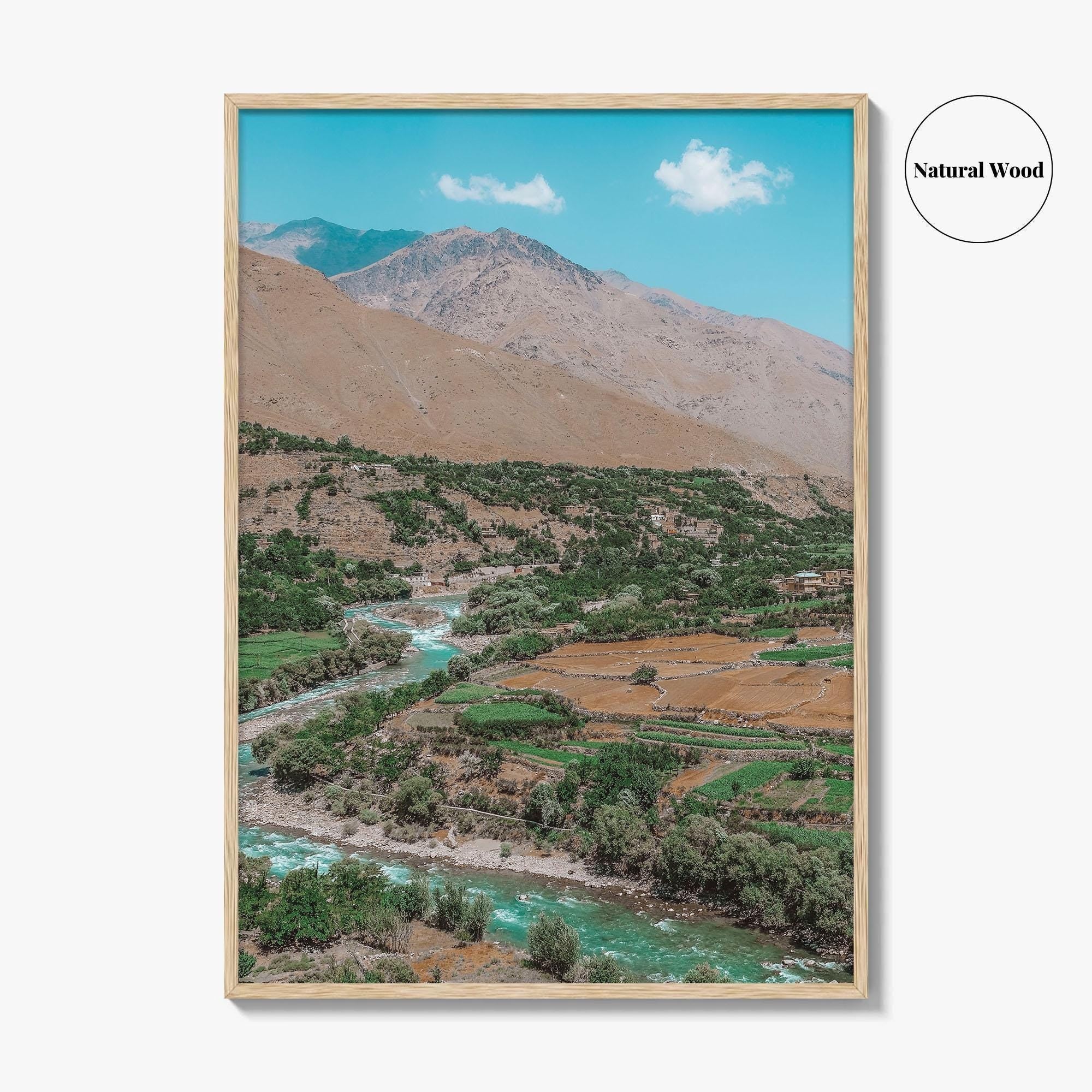 Panjshir Valley Fine Art Photo Print, Afghanistan Landscape Poster, Old Soviet Tanks, Hindu Kush