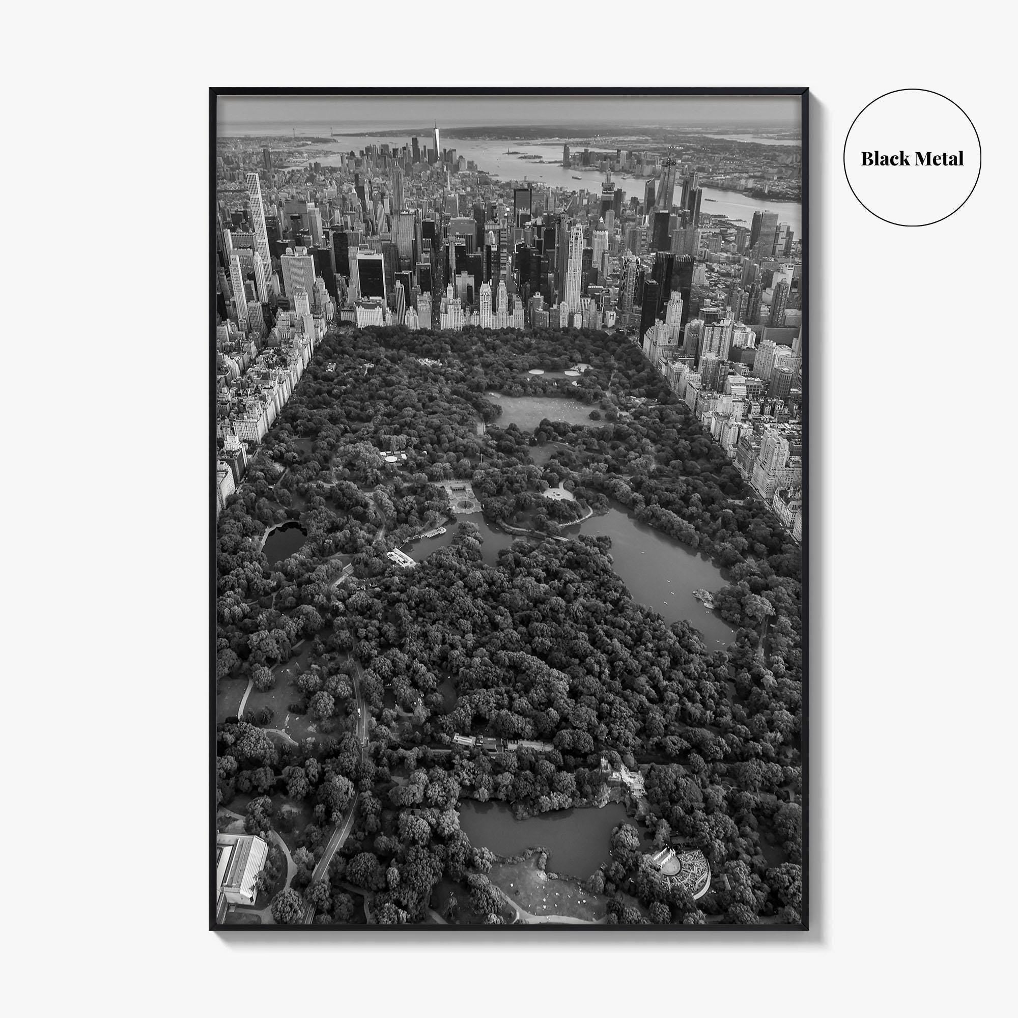 Central Park Skyline Black and White Fine Art Photo Print, New York City Poster