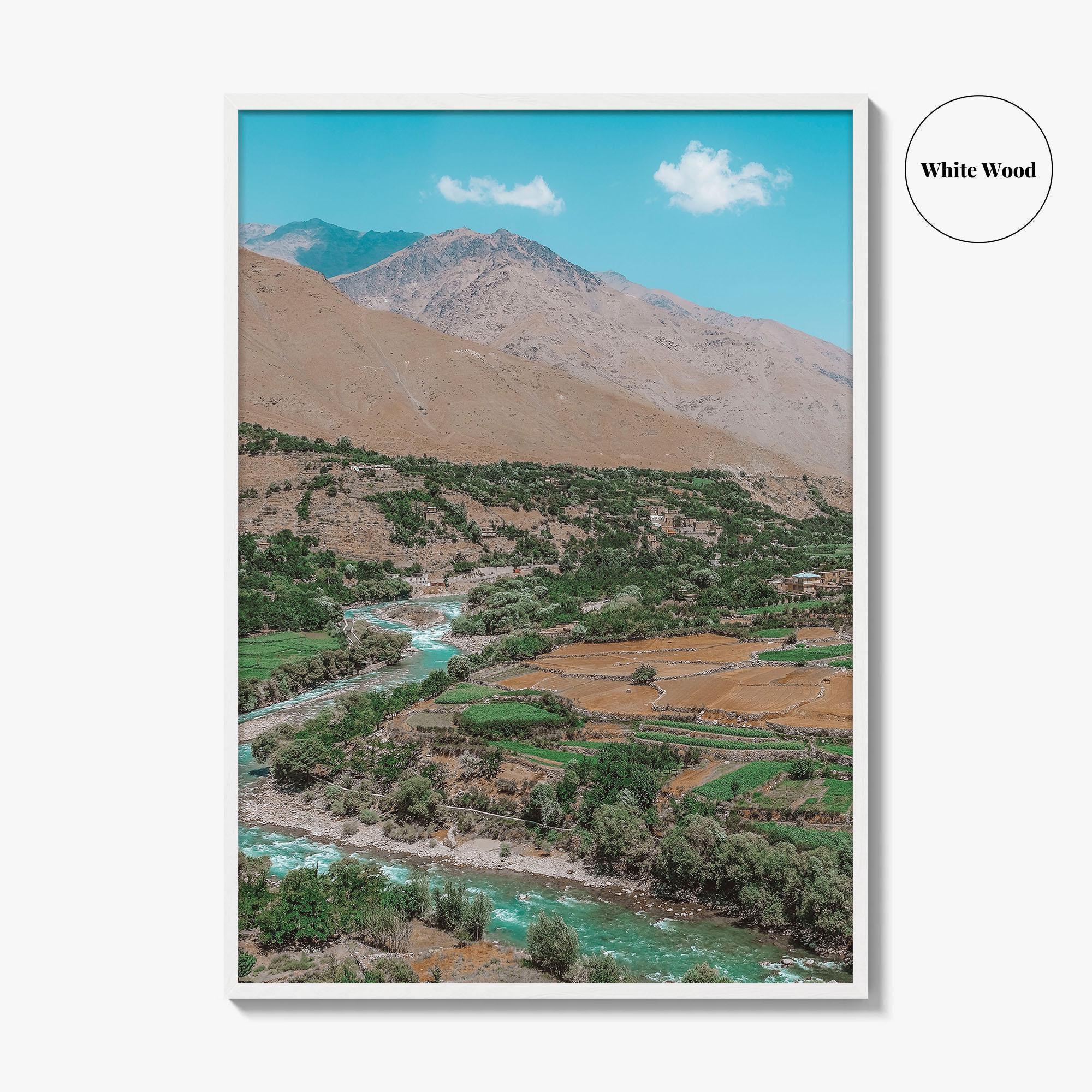 Panjshir Valley Fine Art Photo Print, Afghanistan Landscape Poster, Old Soviet Tanks, Hindu Kush