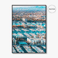 Marina del Rey Fine Art Photo Print, Los Angeles, California, Aerial, Wall Decor