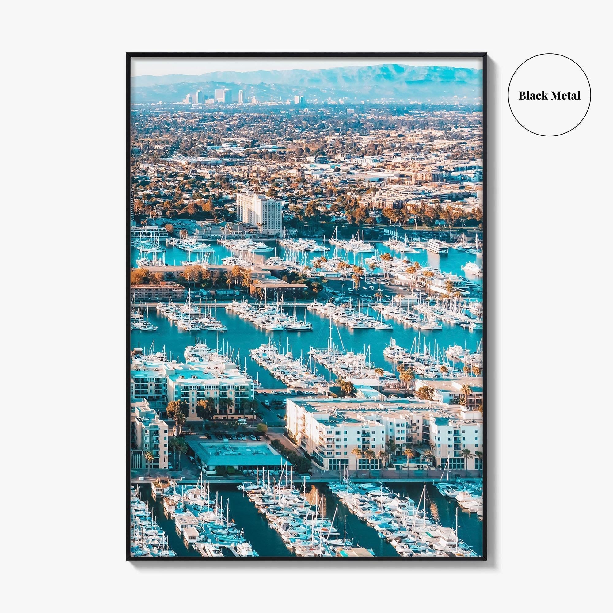 Marina del Rey Fine Art Photo Print, Los Angeles, California, Aerial, Wall Decor