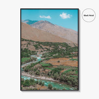 Panjshir Valley Fine Art Photo Print, Afghanistan Landscape Poster, Old Soviet Tanks, Hindu Kush