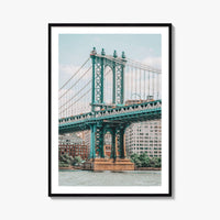Manhattan Bridge Fine Art Photo Print, New York City NYC East River Poster