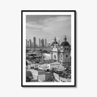Cartagena de Indias Black and White Fine Art Photo Print, Colombia Wall Poster