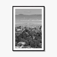 San Mateo Black and White Fine Art Photo Print, Bay Area California Poster