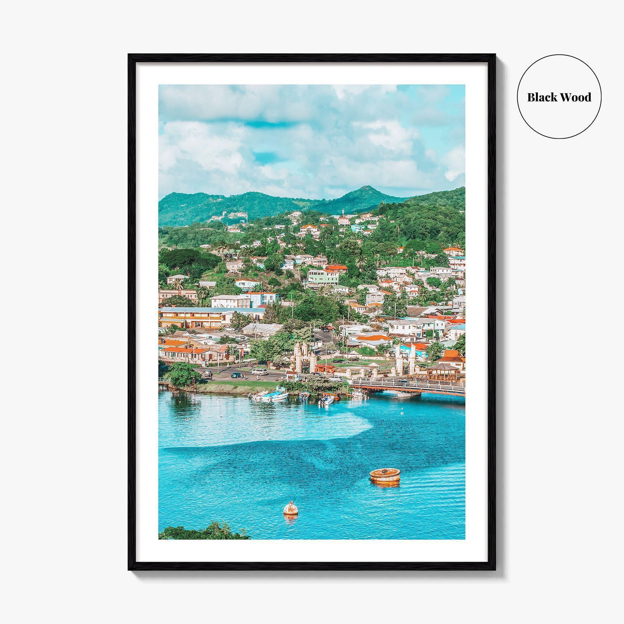 St Lucia Fine Art Photo Print, Castries, Eastern Caribbean, Wall Decor Poster