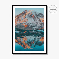 Mount Rainier Fine Art Photo Print, Reflection, Washington, National Park, USA, Poster