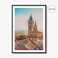 Bergamo Fine Art Photo Print, Citta Alta Old Town, Lombardy Italy Poster