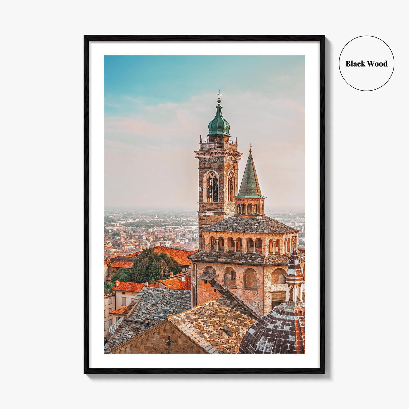 Bergamo Fine Art Photo Print, Citta Alta Old Town, Lombardy Italy Poster