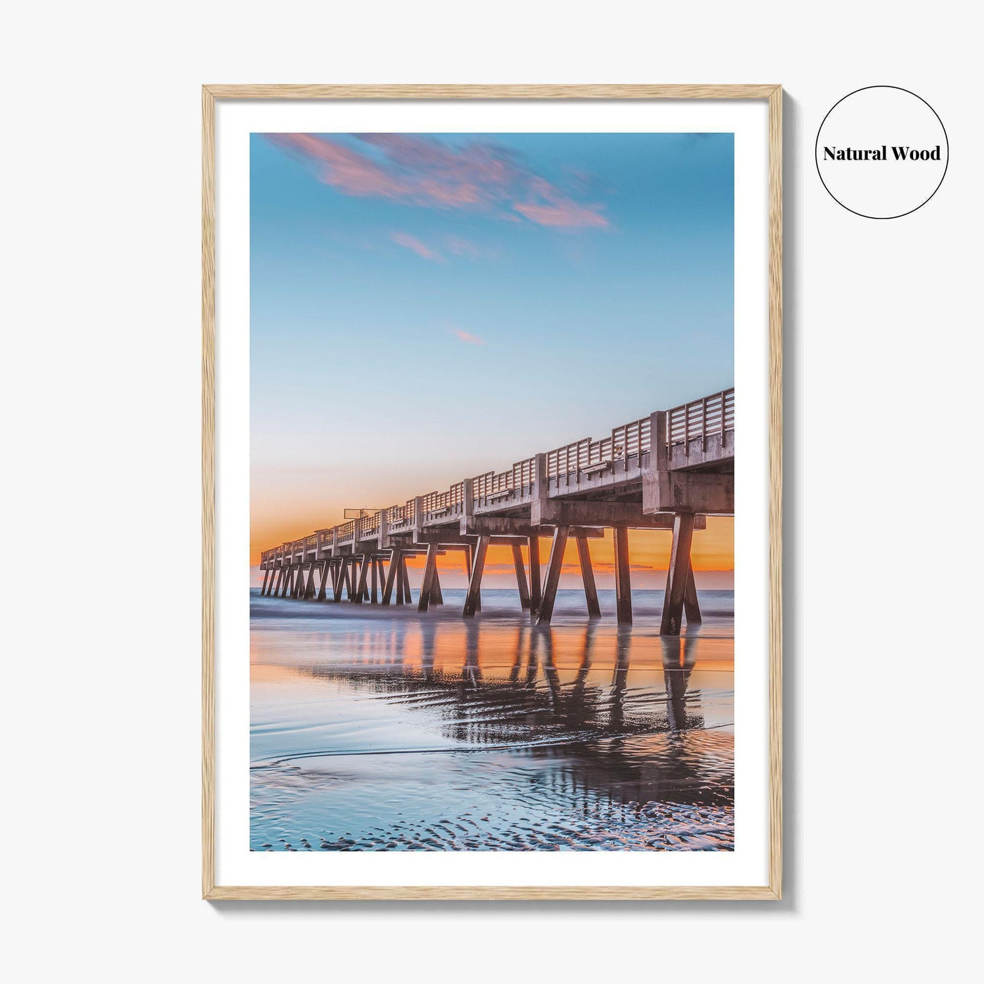 Jacksonville Beach Fine Art Photo Print, Jax Pier, Florida, USA, Wall Poster