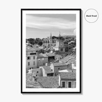 Salon de Provence Black and White Fine Art Photo Print, Tour de l'Horloge Poster