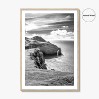 Ireland Black and White Fine Art Photo Print, Irish Coast, Wall Poster