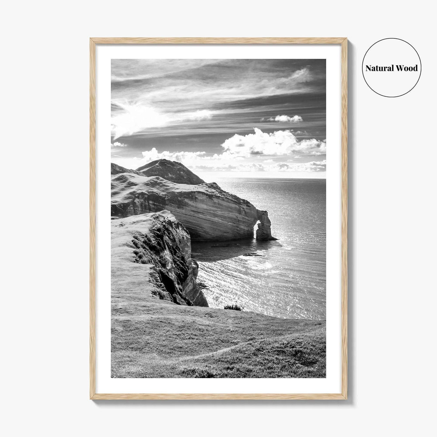 Ireland Black and White Fine Art Photo Print, Irish Coast, Wall Poster