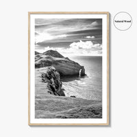 Ireland Black and White Fine Art Photo Print, Irish Coast, Wall Poster