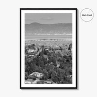 San Mateo Black and White Fine Art Photo Print, Bay Area California Poster