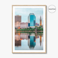 Springfield Massachusetts Skyline Fine Art Photo Print, Downtown, MA, USA, Wall Decor, Poster