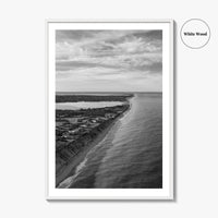 Nantucket Black and White Fine Art Photo Print, Massachusetts Lighthouse Coastline, USA Poster