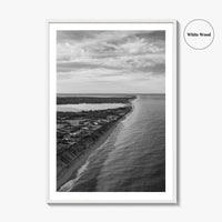 Nantucket Black and White Fine Art Photo Print, Massachusetts Lighthouse Coastline, USA Poster