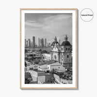 Cartagena de Indias Black and White Fine Art Photo Print, Colombia Wall Poster