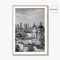 Cartagena de Indias Black and White Fine Art Photo Print, Colombia Wall Poster