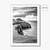 Ireland Black and White Fine Art Photo Print, Irish Coast, Wall Poster