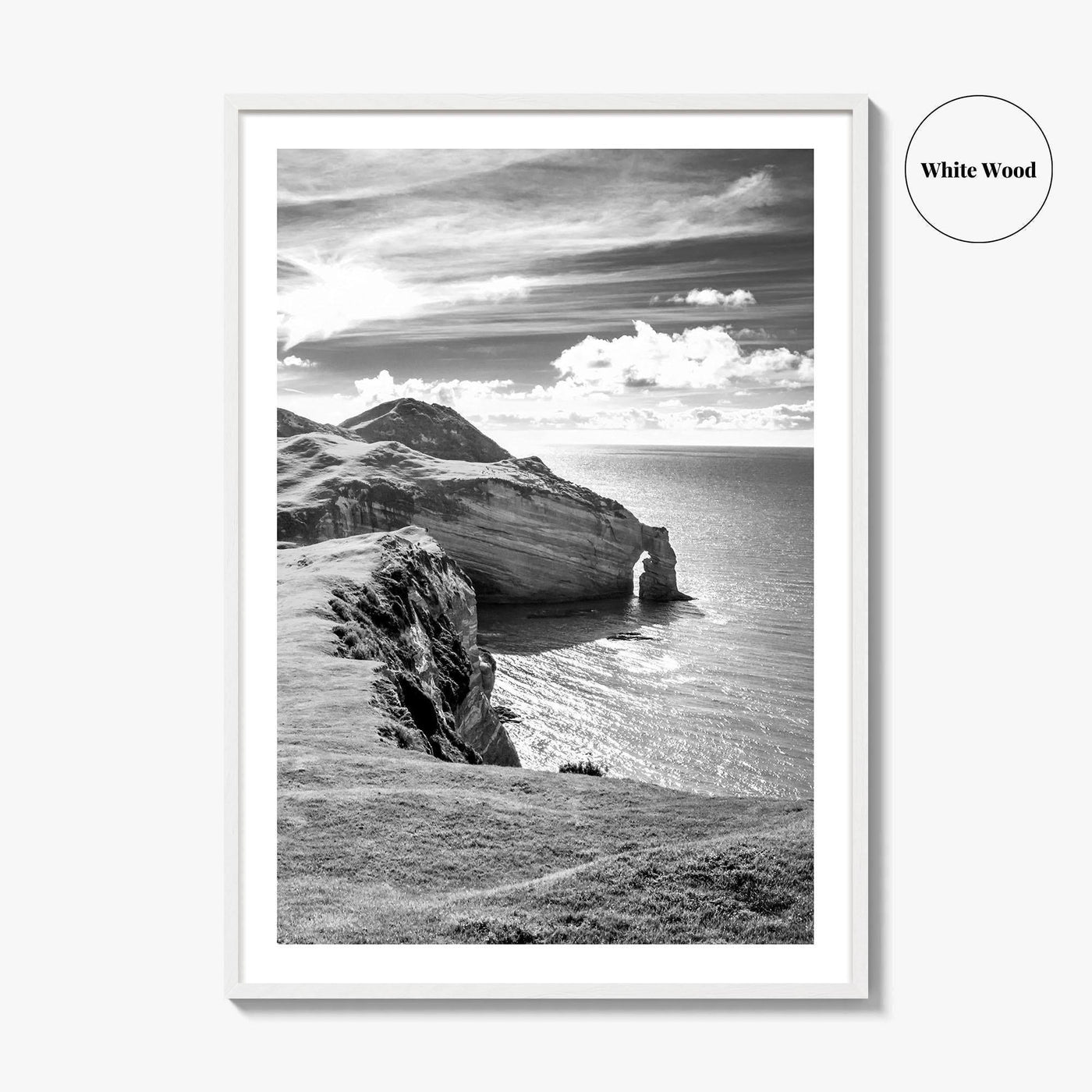 Ireland Black and White Fine Art Photo Print, Irish Coast, Wall Poster