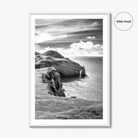 Ireland Black and White Fine Art Photo Print, Irish Coast, Wall Poster