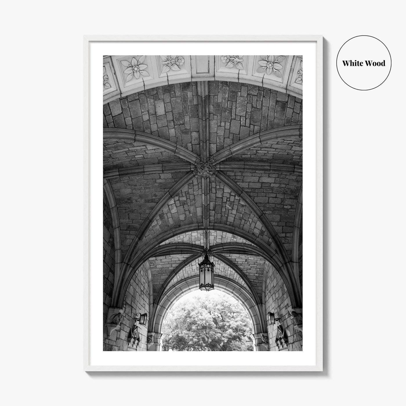 Ann Arbor Black and White Fine Art Photo Print, Law Quad, University Of Michigan