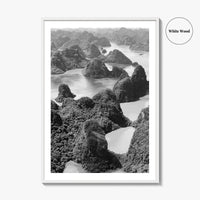 Ha Long Bay Black and White Fine Art Photo Print, Vietnam Poster