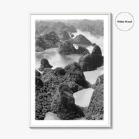 Ha Long Bay Black and White Fine Art Photo Print, Vietnam Poster