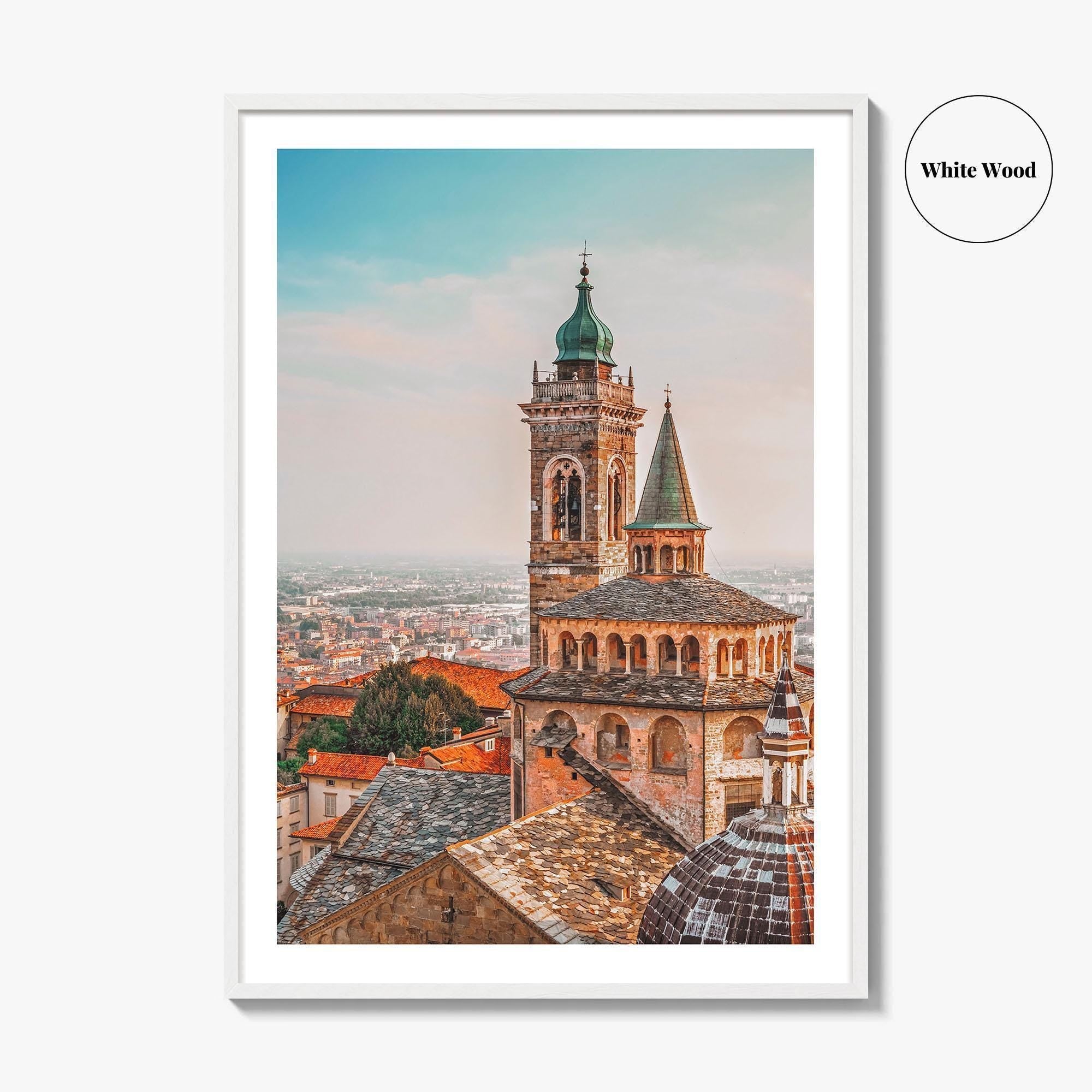 Bergamo Fine Art Photo Print, Citta Alta Old Town, Lombardy Italy Poster