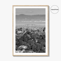 San Mateo Black and White Fine Art Photo Print, Bay Area California Poster