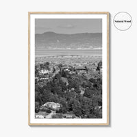 San Mateo Black and White Fine Art Photo Print, Bay Area California Poster