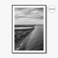 Nantucket Black and White Fine Art Photo Print, Massachusetts Lighthouse Coastline, USA Poster