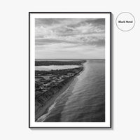 Nantucket Black and White Fine Art Photo Print, Massachusetts Lighthouse Coastline, USA Poster