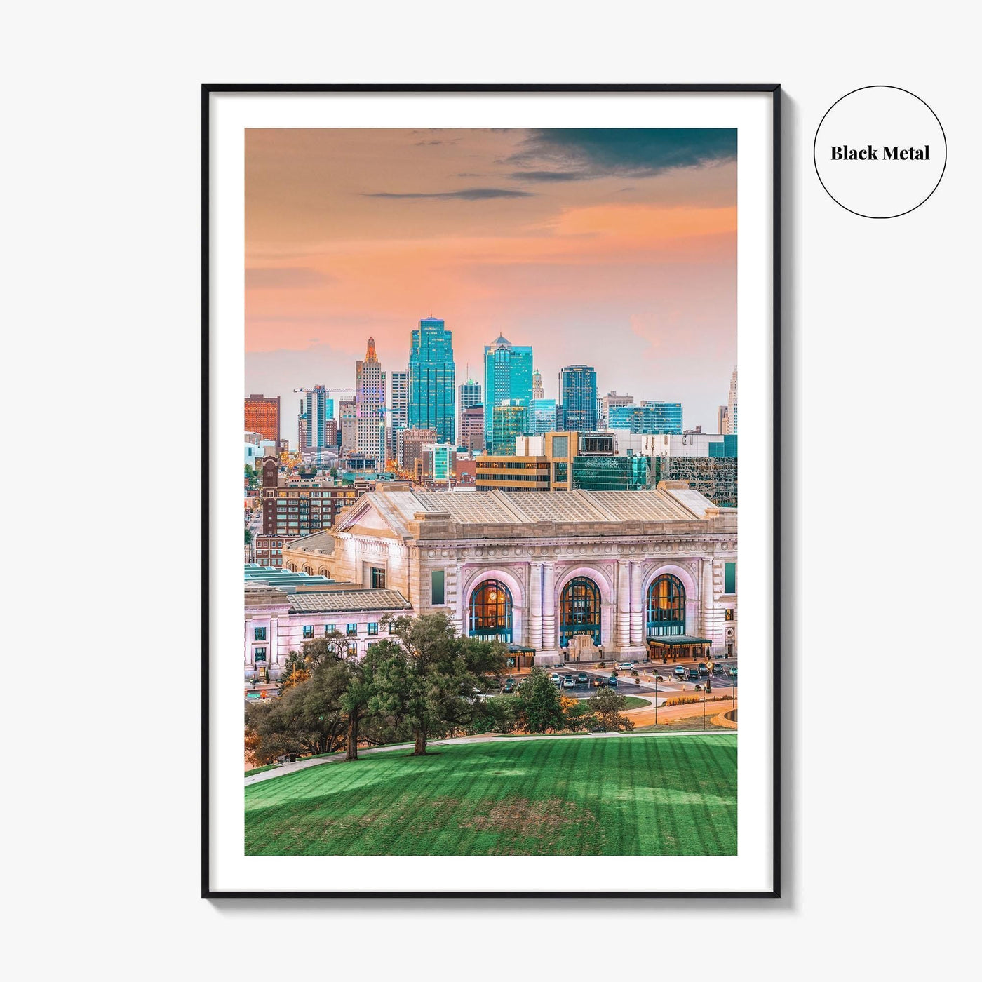 Kansas City Skyline Fine Art Photo Print, Union Station, Missouri, USA Wall Decor Poster