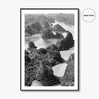 Ha Long Bay Black and White Fine Art Photo Print, Vietnam Poster