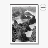 Ha Long Bay Black and White Fine Art Photo Print, Vietnam Poster