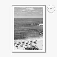 Beirut Black and White Fine Art Photo Print, Raouche Coast, Lebanon Wall Poster