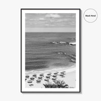 Beirut Black and White Fine Art Photo Print, Raouche Coast, Lebanon Wall Poster