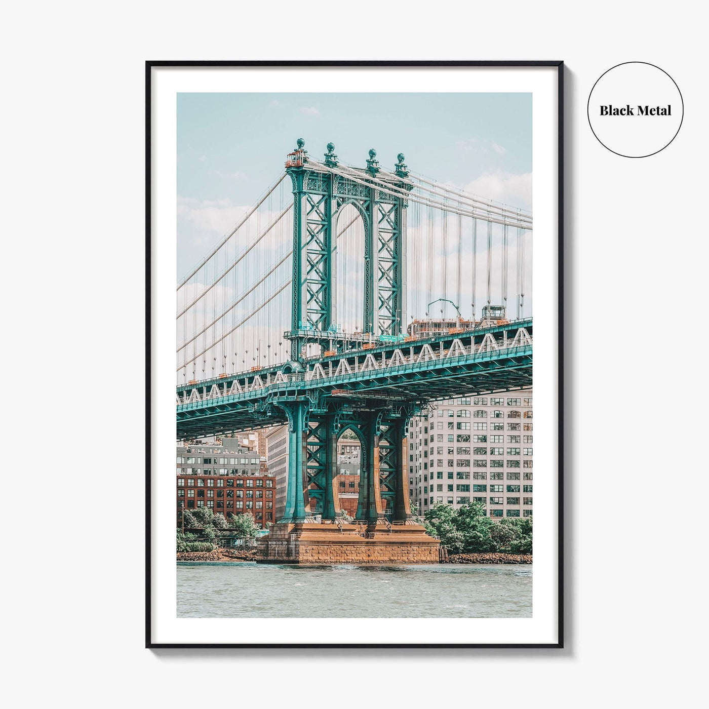 Manhattan Bridge Fine Art Photo Print, New York City NYC East River Poster