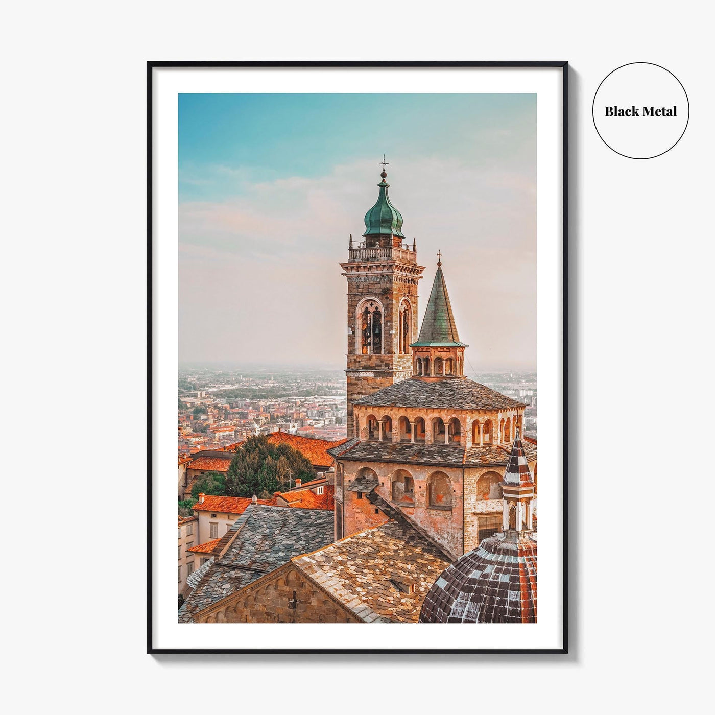 Bergamo Fine Art Photo Print, Citta Alta Old Town, Lombardy Italy Poster