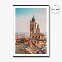 Bergamo Fine Art Photo Print, Citta Alta Old Town, Lombardy Italy Poster
