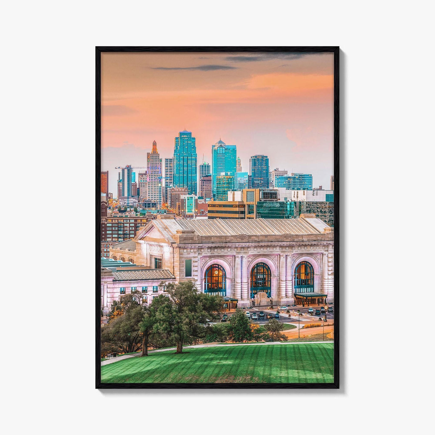 Kansas City Skyline Fine Art Photo Print, Union Station, Missouri, USA Wall Decor Poster