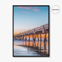 Jacksonville Beach Fine Art Photo Print, Jax Pier, Florida, USA, Wall Poster